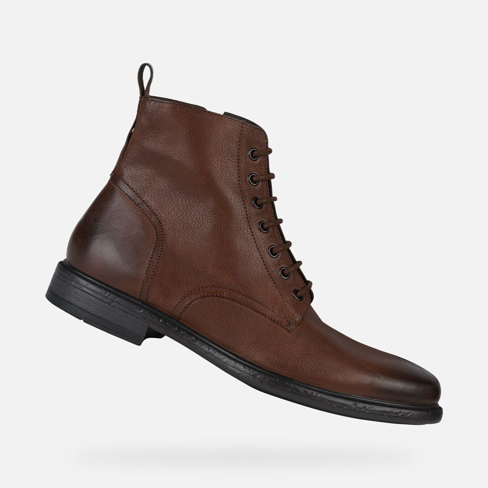 Botas Geox Homem Marrom Escuro - Terence - CIZDS6423